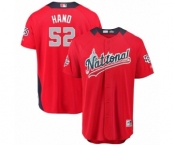Youth Majestic San Diego Padres #52 Brad Hand Game Red National League 2018 MLB All-Star MLB Jersey