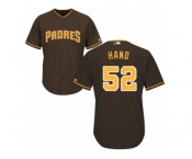Youth Majestic San Diego Padres #52 Brad Hand Replica Brown Alternate Cool Base MLB Jersey