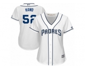 Women's Majestic San Diego Padres #52 Brad Hand Replica White Home Cool Base MLB Jersey