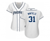 Women's San Diego Padres #31 Dave Winfield White Home Stitched MLB Jersey