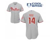 Youth Philadelphia Phillies #14 Pete Rose Grey Cool Base Stitched MLB Jersey