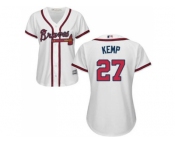 Women's Atlanta Braves #27 Matt Kemp White Home Stitched MLB Jersey