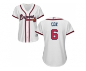 Women's Atlanta Braves #6 Bobby Cox White Home Stitched MLB Jersey