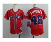 youth mlb jerseys atlanta braves #46 kimbrel red[2014 new]