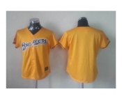 women mlb jerseys milwaukee brewers blank yellow