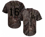 Youth Majestic Los Angeles Dodgers #16 Andre Ethier Authentic Camo Realtree Collection Flex Base MLB Jersey