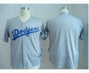 youth mlb jerseys los angeles dodgers blank grey