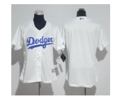 Women's Los Angeles Dodgers Blank White Lady Fashion Stitched MLB Jersey