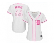 Women's Majestic Detroit Tigers #44 Daniel Norris Authentic White Fashion Cool Base MLB Jersey