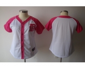 women mlb detroit tigers blank white pink[2012]
