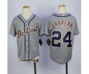 youth mlb jerseys detroit tigers #24 cabrera grey