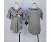 youth mlb jerseys detroit tigers blank grey