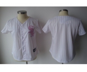 MLB Women Jerseys Chicago white sox blank white[pink strip]