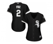 Women's Chicago White Sox #2 Nellie Fox Black Alternate Stitched MLB Jersey