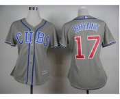 women mlb jerseys chicago cubs #17 bryant grey[bryant]