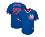 Youth Majestic Chicago Cubs #22 Jason Heyward Authentic Royal Blue Cooperstown Cool Base MLB Jersey