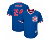 Youth Majestic Chicago Cubs #24 Dexter Fowler Authentic Royal Blue Cooperstown Cool Base MLB Jersey