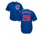 Youth Majestic Chicago Cubs #28 Kyle Hendricks Authentic Royal Blue Alternate Cool Base MLB Jersey