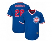 Youth Majestic Chicago Cubs #28 Kyle Hendricks Authentic Royal Blue Cooperstown Cool Base MLB Jersey