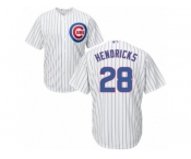 Youth Majestic Chicago Cubs #28 Kyle Hendricks Authentic White Home Cool Base MLB Jersey