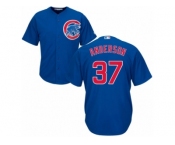 Youth Majestic Chicago Cubs #37 Brett Anderson Replica Royal Blue Alternate Cool Base MLB Jersey