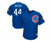Youth Majestic Chicago Cubs #44 Anthony Rizzo Authentic Royal Blue 2017 Spring Training Cool Base MLB Jersey