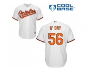 Youth Baltimore Orioles #56 Darren O'Day White Cool Base Stitched MLB Jersey