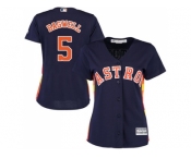Women's Houston Astros #5 Jeff Bagwell Navy Blue Alternate Stitched MLB Jersey