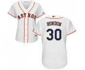 Women's Majestic Houston Astros #30 Hector Rondon Authentic White Home Cool Base MLB Jersey