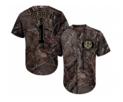 Youth Houston Astros #1 Carlos Correa Camo Realtree Collection Cool Base Stitched MLB Jersey