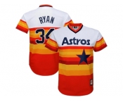 Youth Houston Astros #34 Nolan Ryan Majestic Orange Fashion Cooperstown Collection Cool Base Jersey
