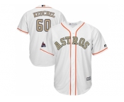 Youth Houston Astros #60 Dallas Keuchel White 2018 Gold Program Cool Base Stitched MLB Jersey