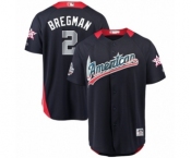 Youth Majestic Houston Astros #2 Alex Bregman Game Navy Blue American League 2018 MLB All-Star MLB Jersey