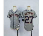 youth mlb jerseys houston astros #27 altuve grey
