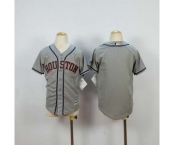 youth mlb jerseys houston astros blank grey