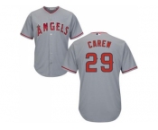 Youth Los Angeles Angels Of Anaheim #29 Rod Carew Grey Cool Base Stitched MLB Jersey