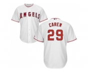 Youth Los Angeles Angels Of Anaheim #29 Rod Carew White Cool Base Stitched MLB Jersey