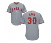 Youth Los Angeles Angels Of Anaheim #30 Nolan Ryan Grey Cool Base Stitched MLB Jersey