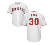 Youth Los Angeles Angels Of Anaheim #30 Nolan Ryan White Cool Base Stitched MLB Jersey