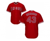 Youth Los Angeles Angels Of Anaheim #43 Garrett Richards Red Cool Base Stitched MLB Jersey