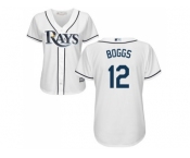 Women's Tampa Bay Rays #12 Wade Boggs White Home Stitched MLB Jersey