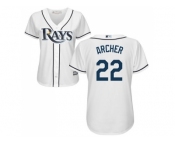 Women's Tampa Bay Rays #22 Chris Archer White Home Stitched MLB Jersey