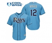 Youth Tampa Bay Rays #12 Wade Boggs Light Blue Cool Base Stitched MLB Jersey
