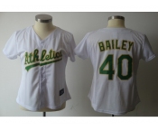 MLB Women Jerseys oakland athletics #40 bailey white