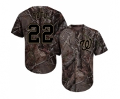 Youth Washington Nationals #22 Juan Soto Authentic Camo Realtree Collection Flex Base Baseball Jersey