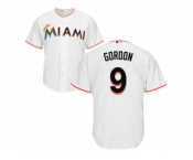 Youth Miami Marlins #9 Dee Gordon White Cool Base Stitched MLB Jersey