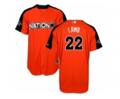 Youth Majestic Arizona Diamondbacks #22 Jake Lamb Replica Orange National League 2017 MLB All-Star MLB Jersey