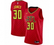 Women's Atlanta Hawks #30 Damian Jones Authentic Red Basketball Jersey Statement Edition