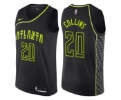 Women's Nike Atlanta Hawks #20 John Collins Swingman Black NBA Jersey - City Edition