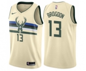 Women's Nike Milwaukee Bucks #13 Malcolm Brogdon Swingman Cream NBA Jersey - City Edition